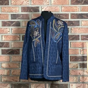 Alfred Dunner Embroidered Jacket